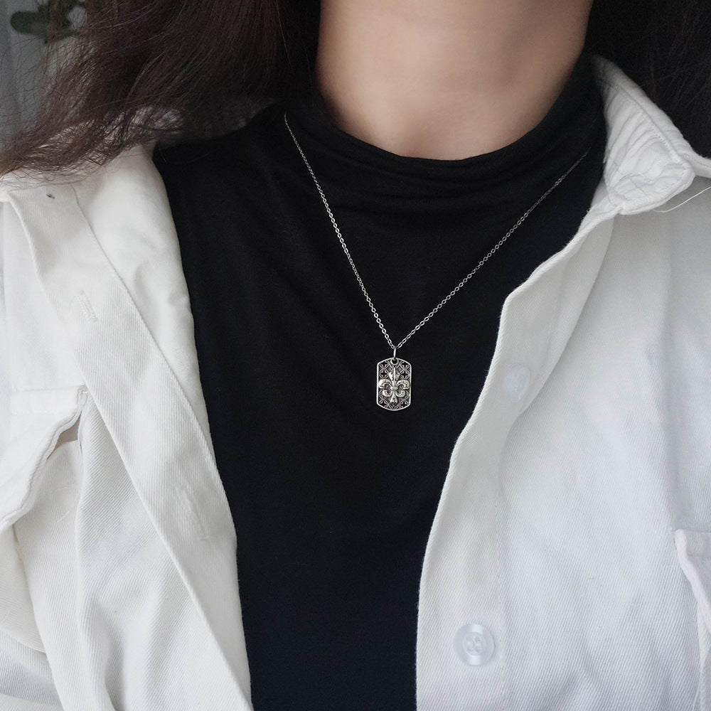 925 Sterling Silver Military Anchor Cross Pendant