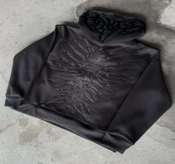 Washed distressed patch tracksuit