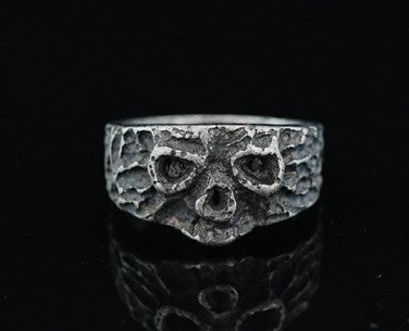 Titanium Steel Skull Ring for Hip-hop Style