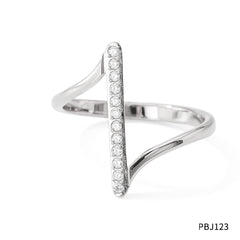 Micro Inlaid Zircon Wave Index Finger Ring