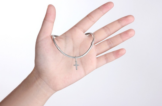 Zircon Cross Pendant Necklace
