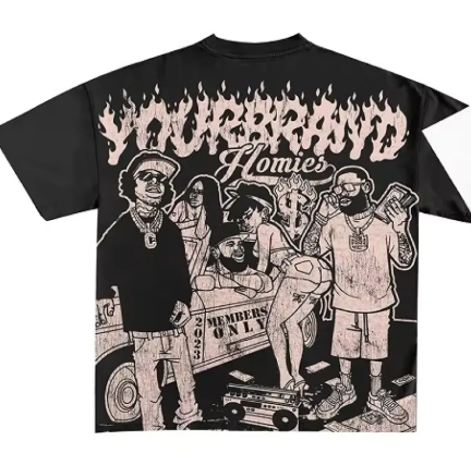 T-shirt gráfica Harajuku Y2K