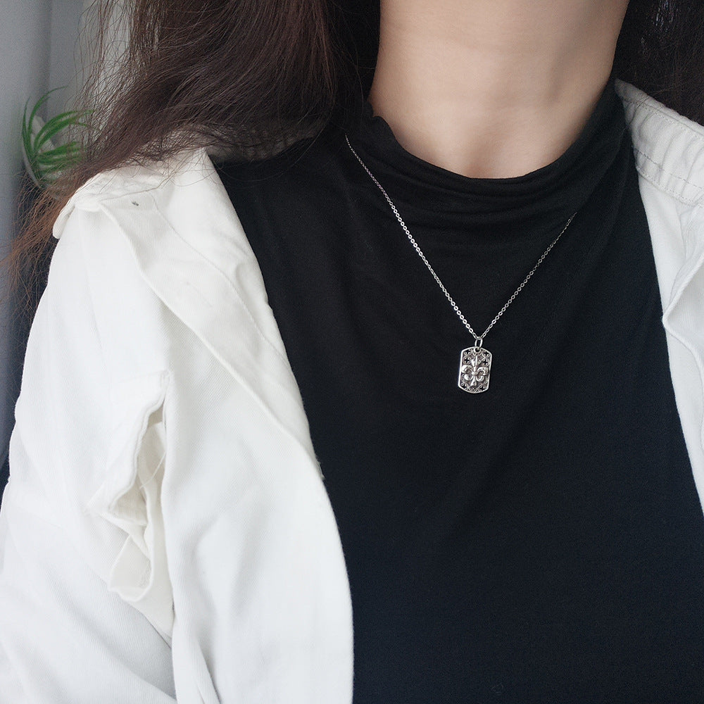925 Sterling Silver Military Anchor Cross Pendant