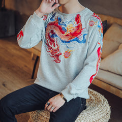 Chinese Style Embroidered Dragon Jacket & Hoodie