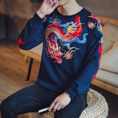 Chinese Style Embroidered Dragon Jacket & Hoodie