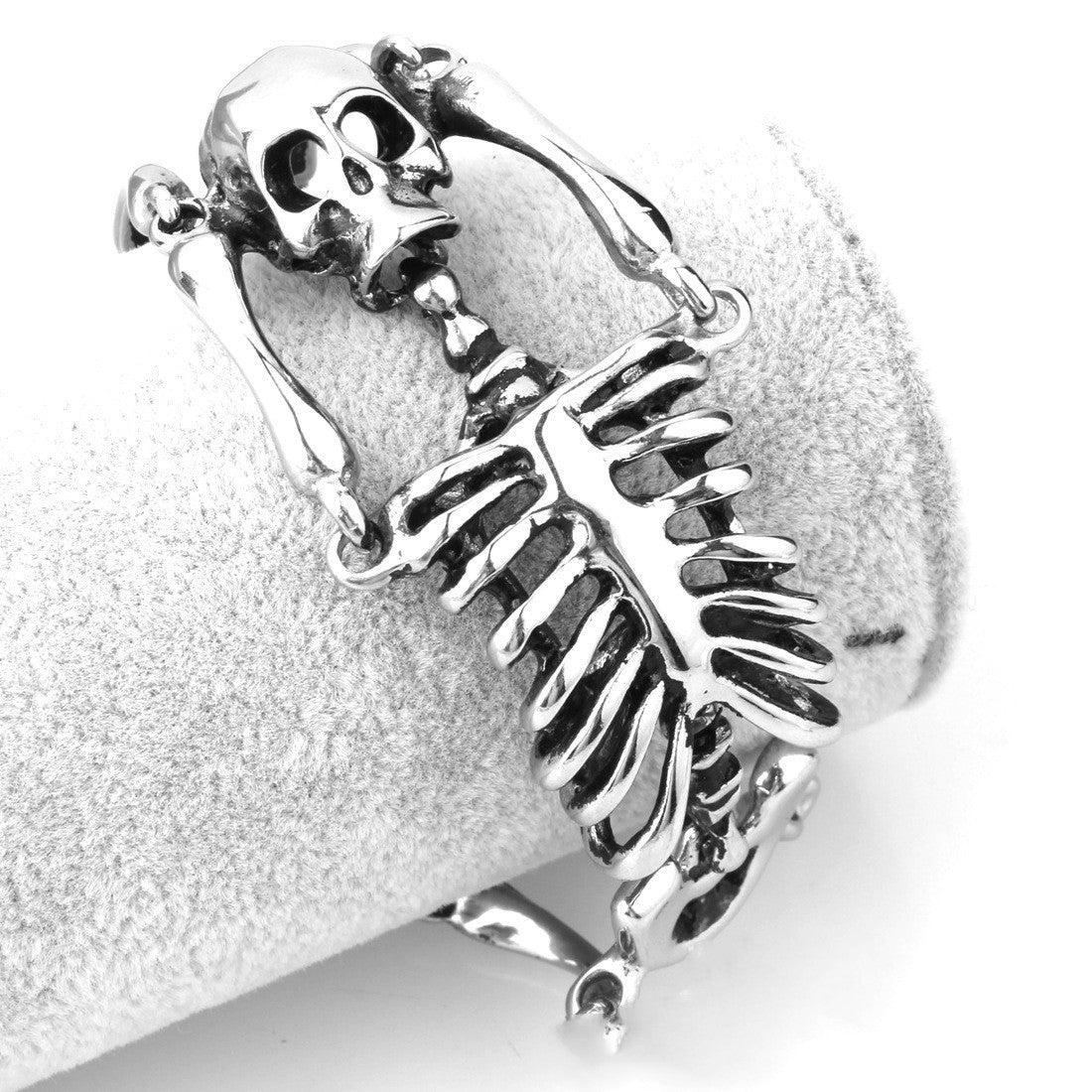 Men's Gothic Style Titanium Steel Skull Bracelet