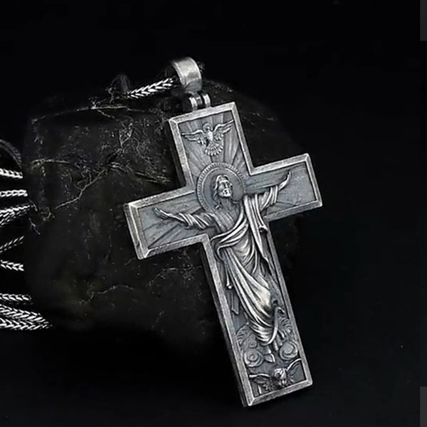 Metal Cross Necklace Pendant - European and American Style