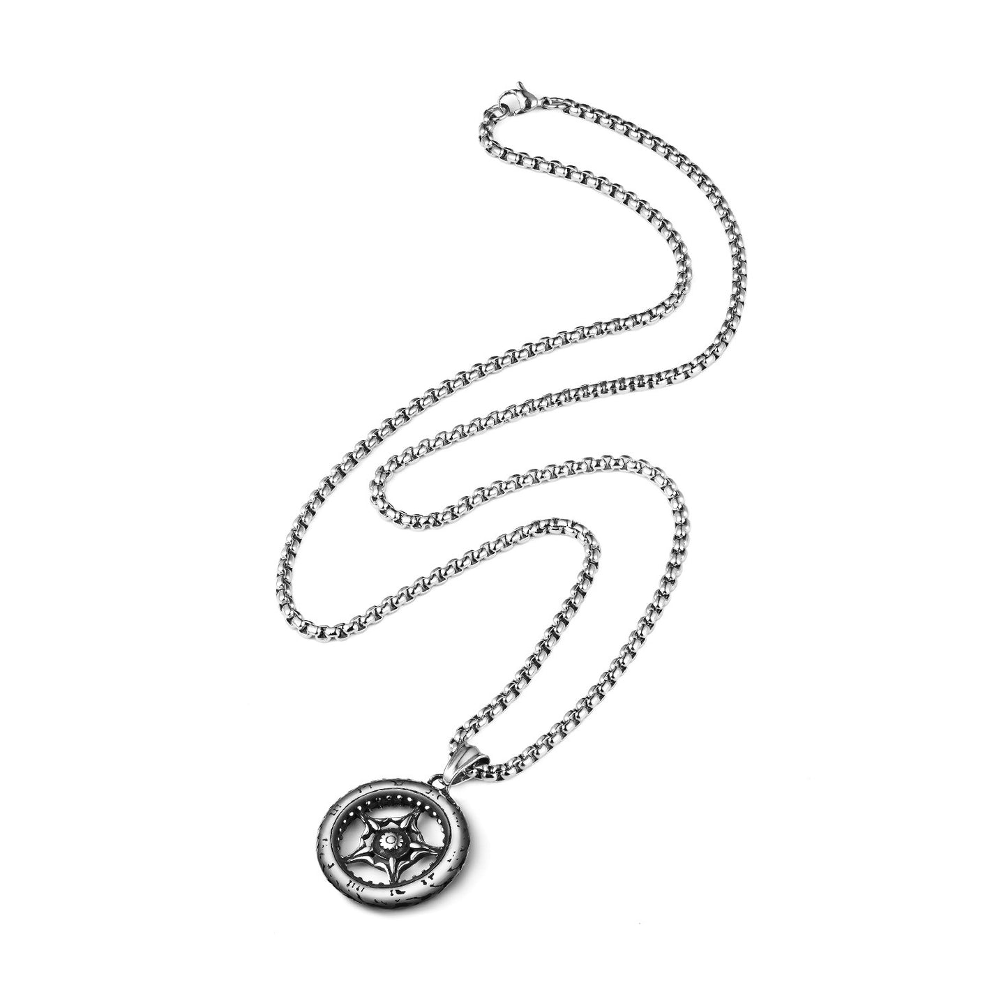 Wholesale High-Quality Stainless Steel Men's Punk Star Pendant