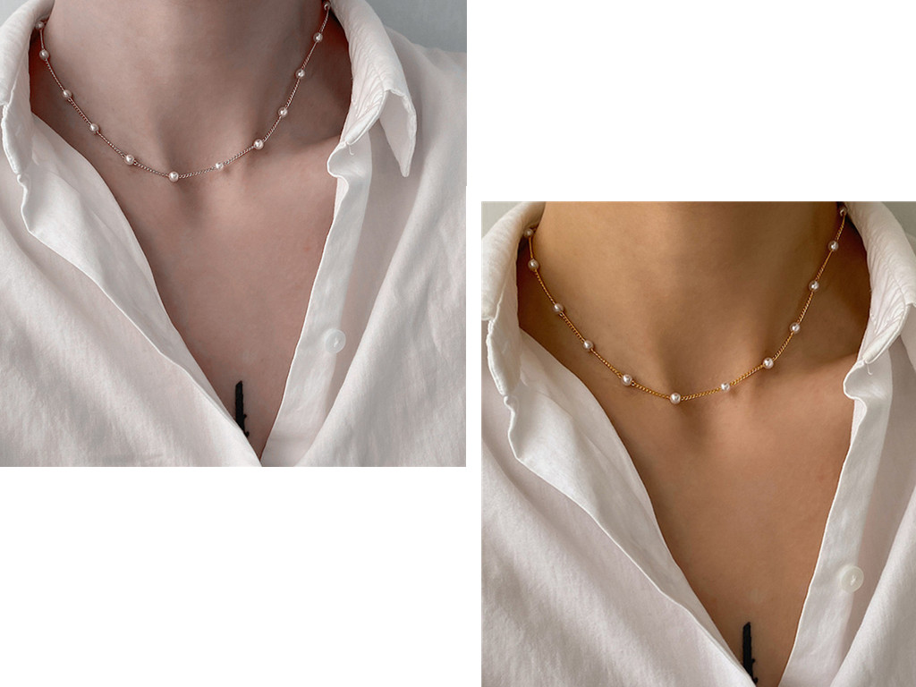 Clavicle chain necklace