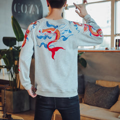 Chinese Style Embroidered Dragon Jacket & Hoodie