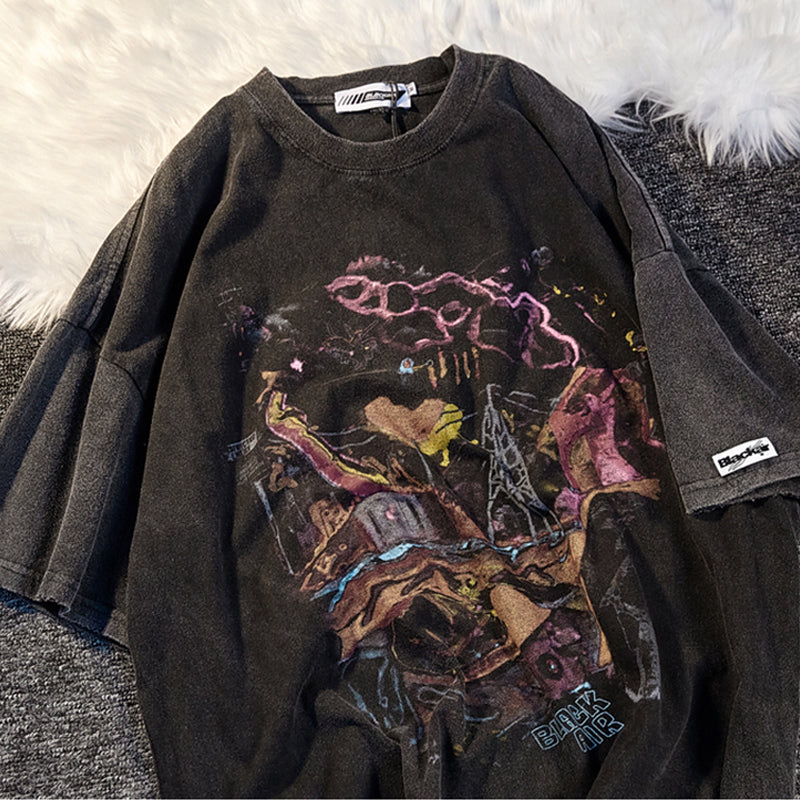 Y2K vintage street style graphic t-shirt