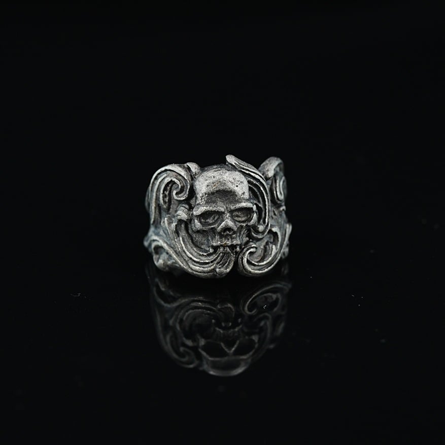 Titanium Steel Skull Ring for Hip-hop Style