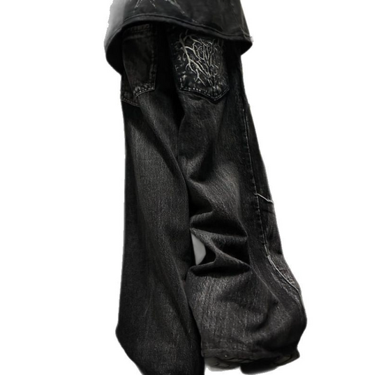 High Street Spider Embroidered Jeans
