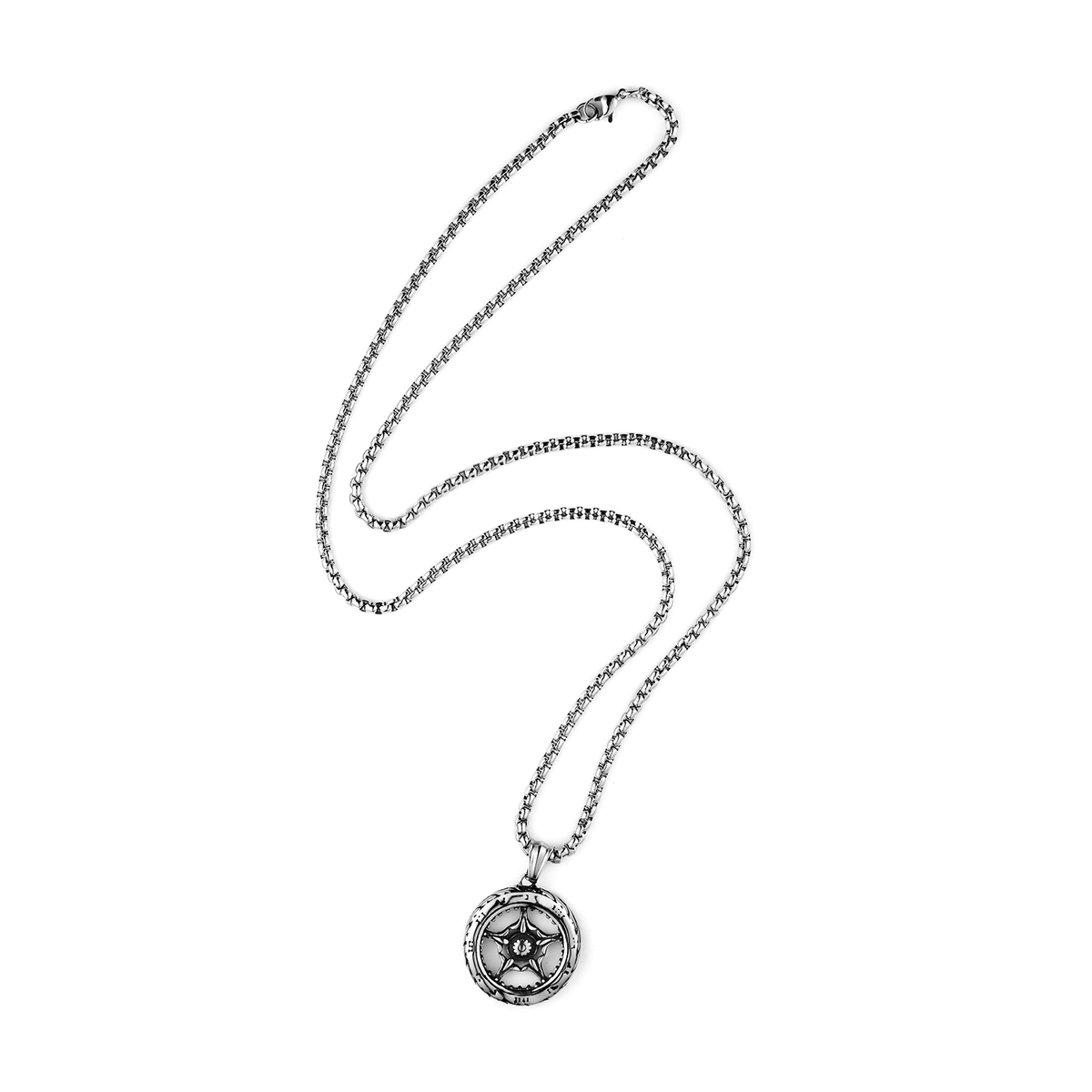 Wholesale High-Quality Stainless Steel Men's Punk Star Pendant