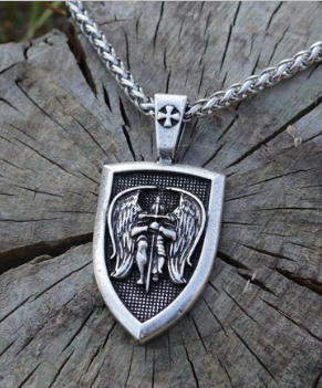 Saint Michael Archangel Men's Necklace (One Piece)