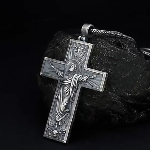 Metal Cross Necklace Pendant - European and American Style