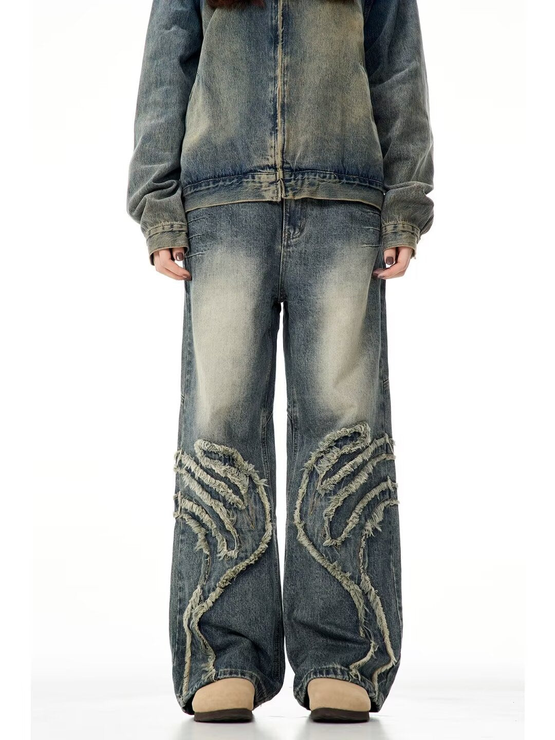 Straight casual retro jeans