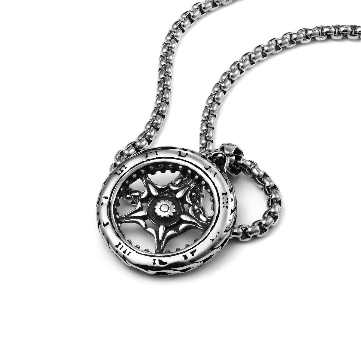 Wholesale High-Quality Stainless Steel Men's Punk Star Pendant
