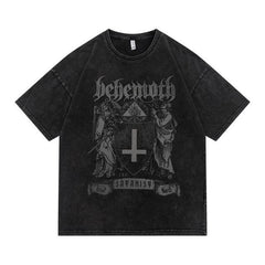Retro Skull Graphic Cotton T-Shirt for Men