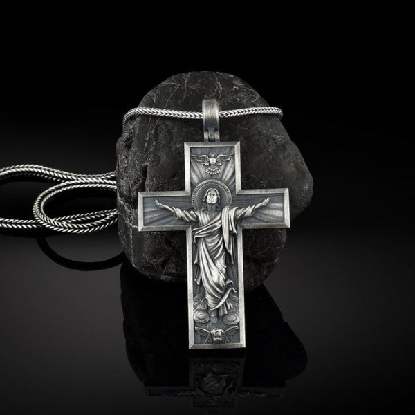 Metal Cross Necklace Pendant - European and American Style
