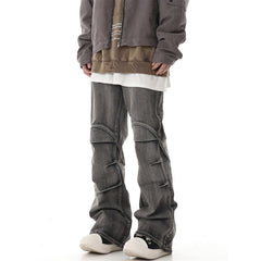 Men's Retro Washed Distressed Skinny Jeans