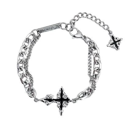 Men's Cross Bracelet - Titanium Steel