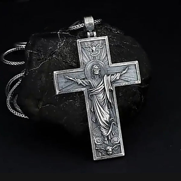 Metal Cross Necklace Pendant - European and American Style