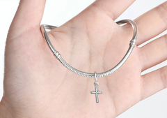 Zircon Cross Pendant Necklace