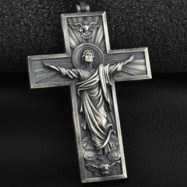Metal Cross Necklace Pendant - European and American Style