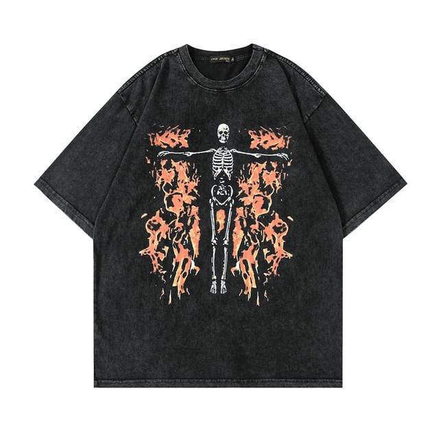 Skull graphic cotton t-shirt