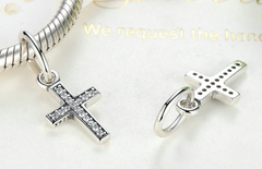 Zircon Cross Pendant Necklace