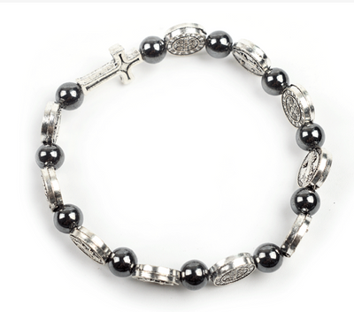 Handcrafted São Bento Bracelet with Hematite Beads (One Piece)