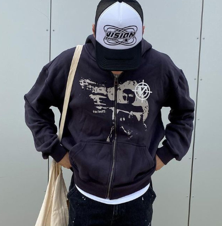Sweatshirt Unissex Y2K Grunge (Uma Peça)