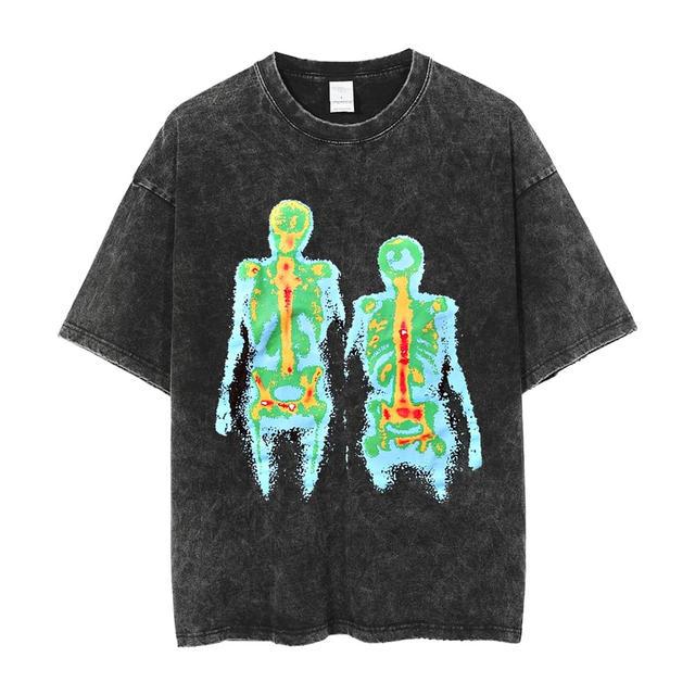 Skull graphic cotton t-shirt