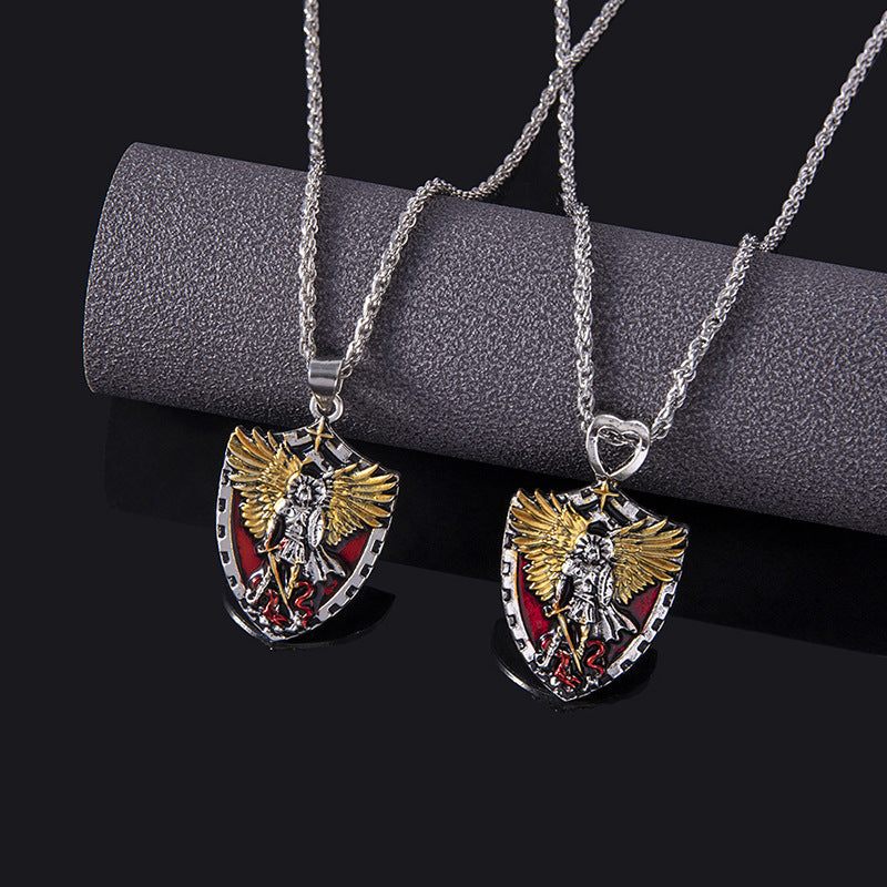 Guardian Angel Shield Necklace