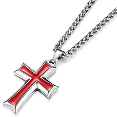Minimalist Stainless Steel Cross Pendant Necklace