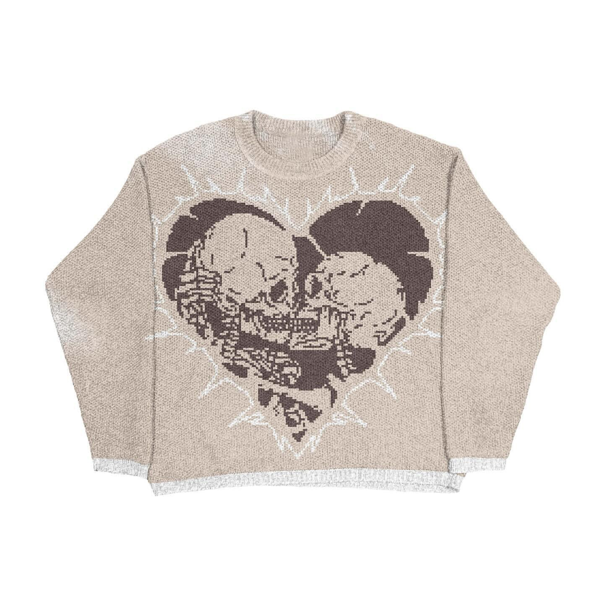 Camisola Jacquard de Manga Comprida Larga